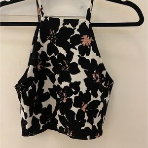 Floral tank (with matching skirt). Cute set perfect for night out.